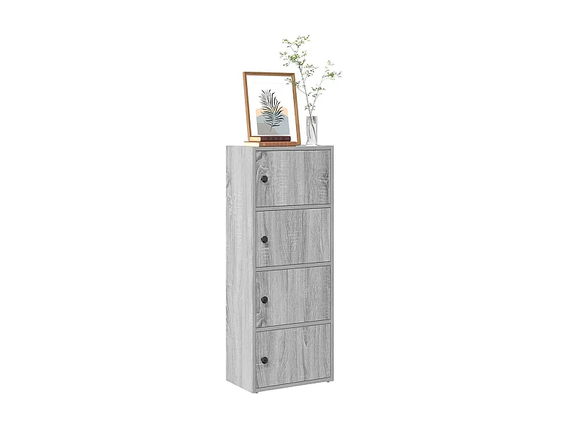 Bibliothèque | Etagère de rangement | Meuble de rangement sonoma gris 40x24x102 cm bois d'ingénierie