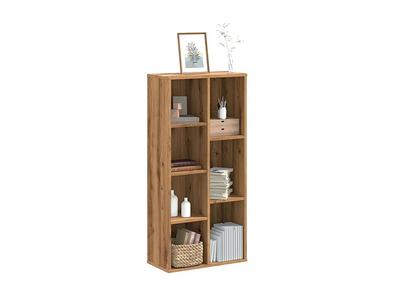 Libreria | Scaffale | Mobile di stoccaggio Rovere Artigianale 50x25x105 cm in Legno Multistrato