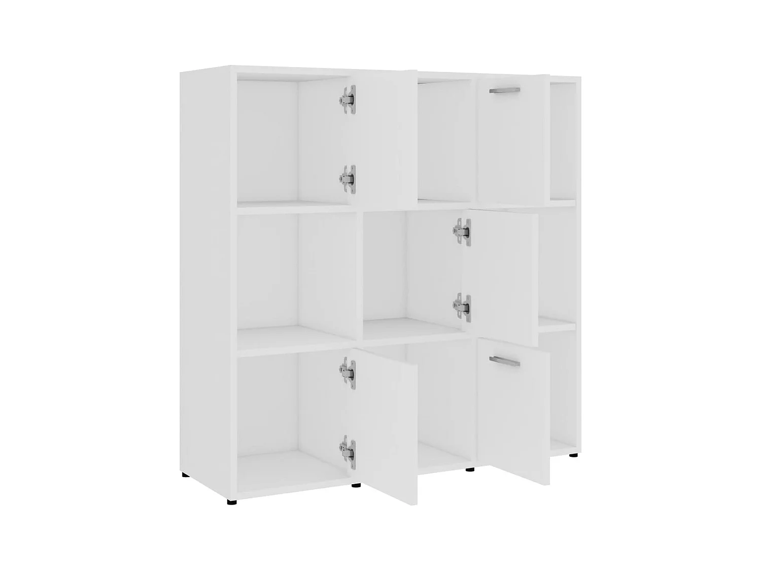Bibliothèque | Etagère de rangement | Meuble de rangement Blanc 90x30x90 cm Bois d’ingénierie