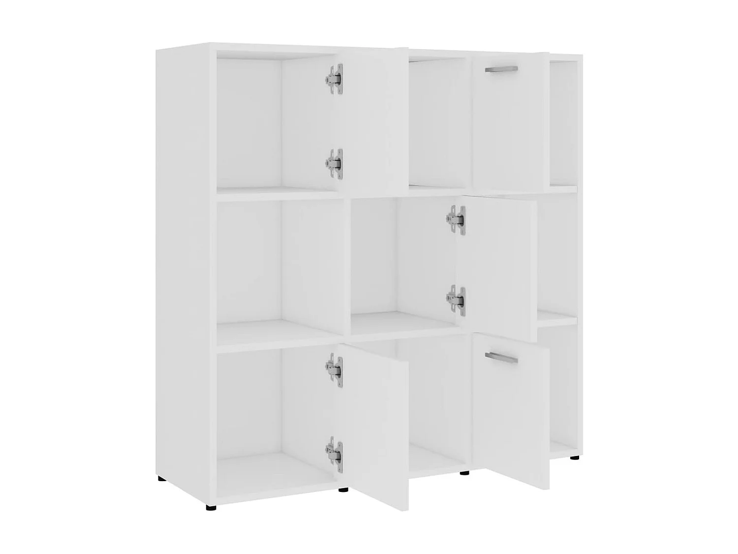Bibliothèque | Etagère de rangement | Meuble de rangement Blanc 90x30x90 cm Bois d’ingénierie
