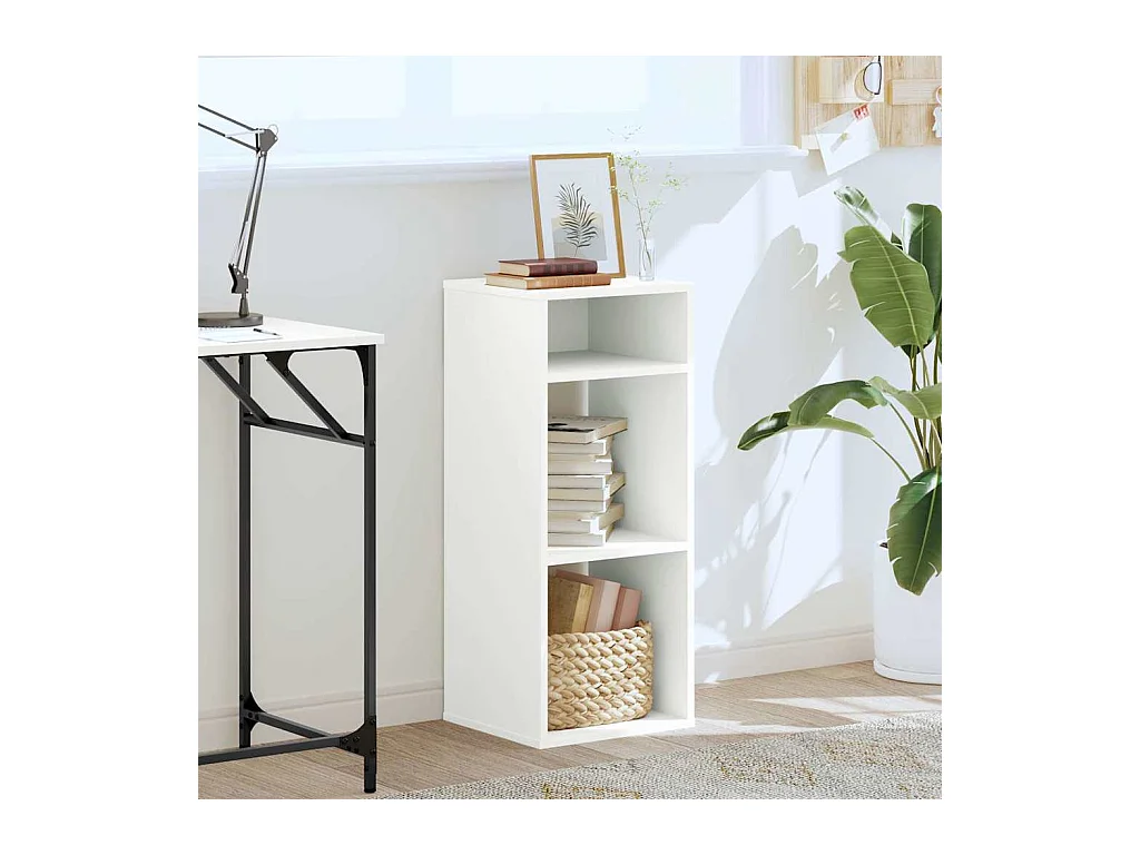 Libreria | Scaffale | Mobile di stoccaggio Bianca 34x31x80 cm in Legno Multistrato