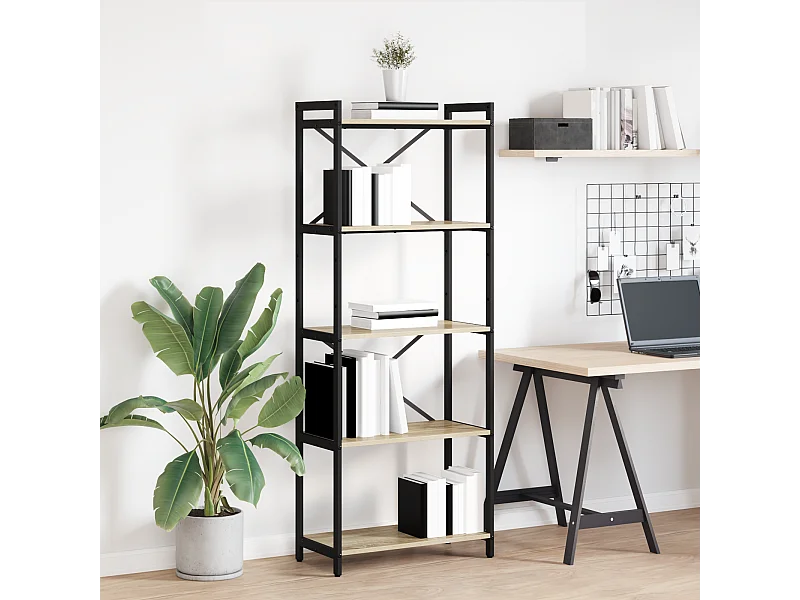 Bibliothèque | Etagère de rangement | Meuble de rangement Chêne sonoma 60 x 30 x 153 cm Bois d'ingénierie