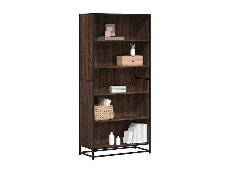 Libreria | Scaffale | Mobile di stoccaggio Rovere Marrone 80,5x35x170,5 cm in Truciolato