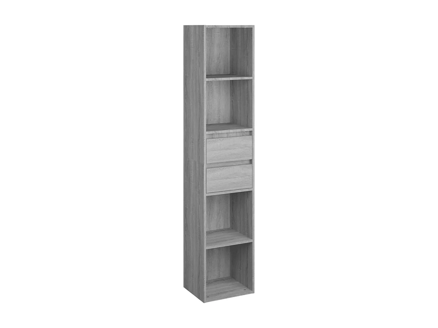 Libreria | Scaffale | Mobile di stoccaggio Grigio Sonoma 36x30x171 cm in Legno Multistrato