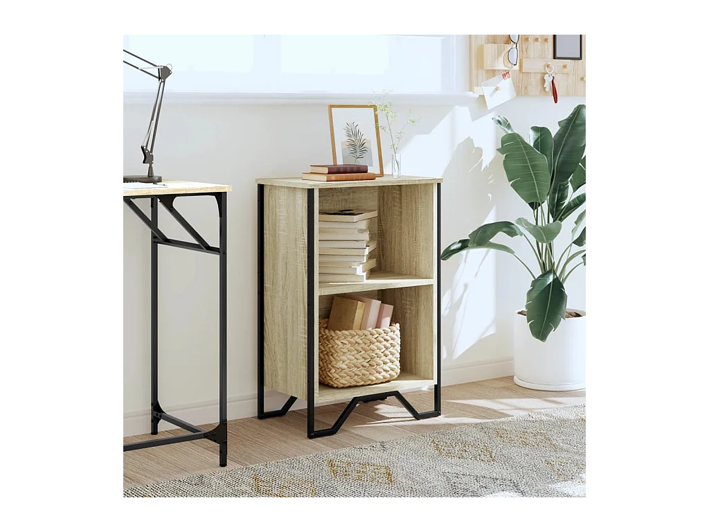 Bibliothèque | Etagère de rangement | Meuble de rangement chêne sonoma 50x31x74,5 cm bois d'ingénierie