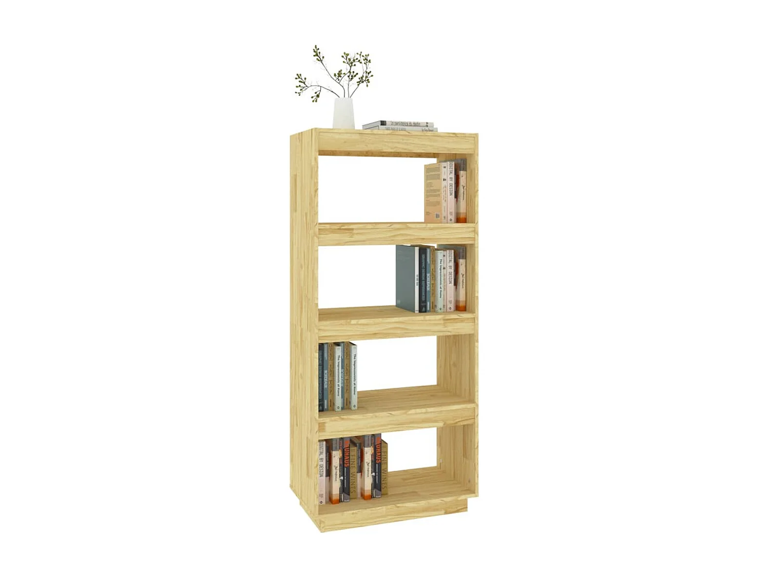 Bibliothèque | Etagère de rangement | Meuble de rangement 60x35x135 cm pin massif