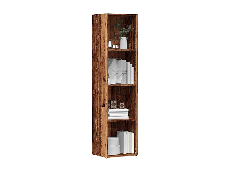 Bibliothèque | Etagère de rangement | Meuble de rangement vieux bois 36x30x143 cm Bois d'ingénierie