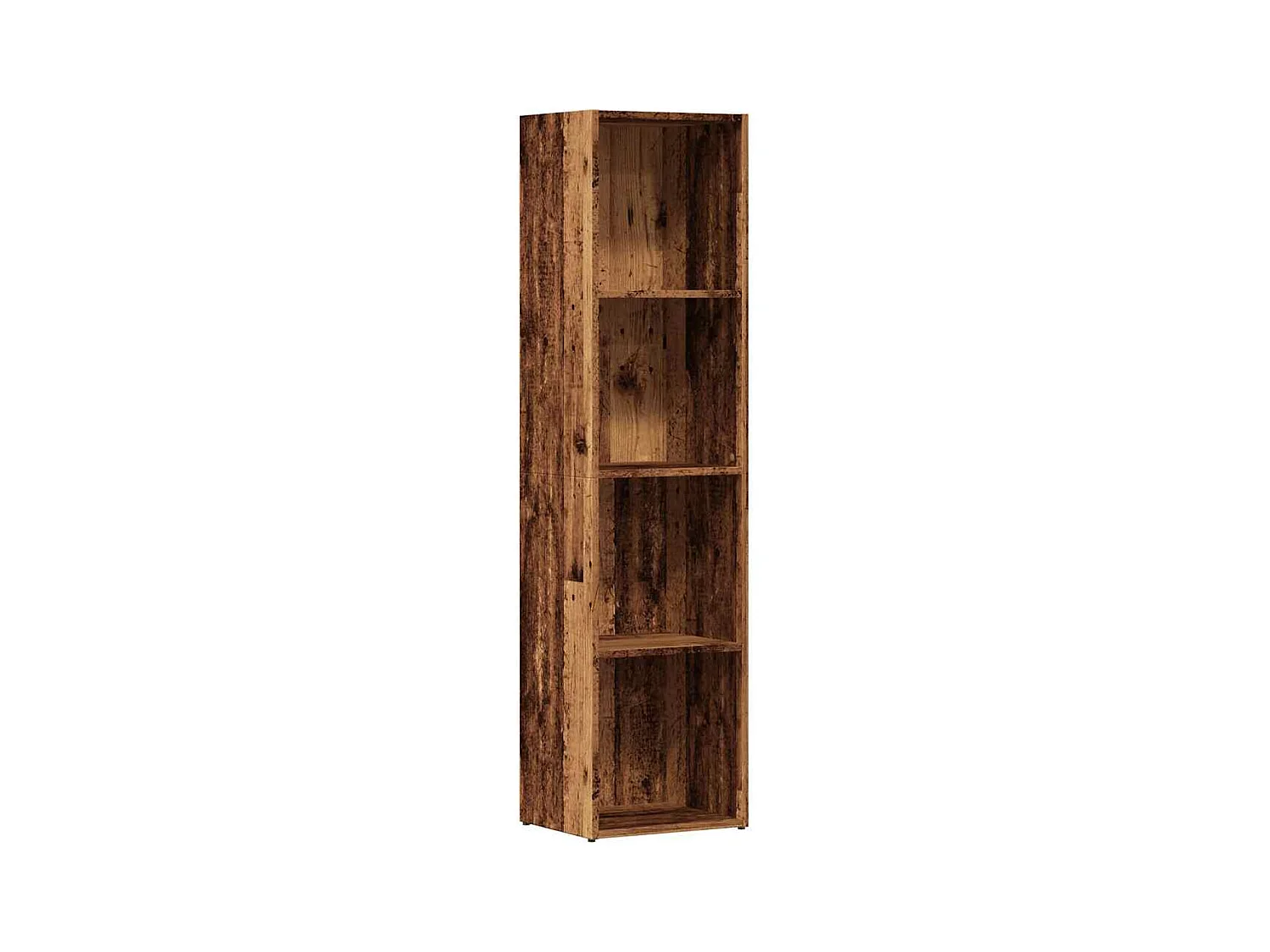 Bibliothèque | Etagère de rangement | Meuble de rangement vieux bois 36x30x143 cm Bois d'ingénierie