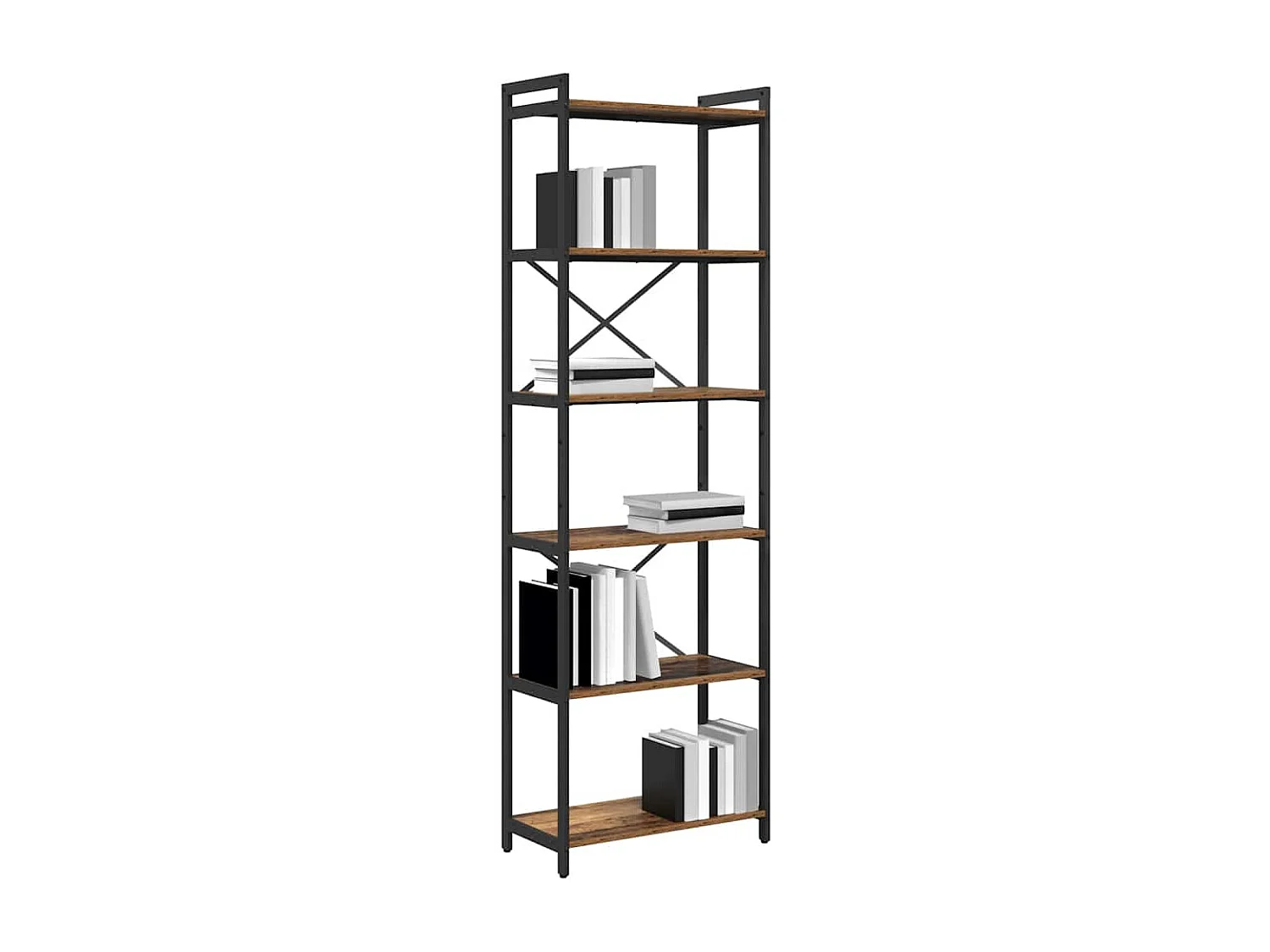 Libreria | Scaffale | Mobile di stoccaggio Legno vecchio 60 x 30 x 188 cm Legno Antico