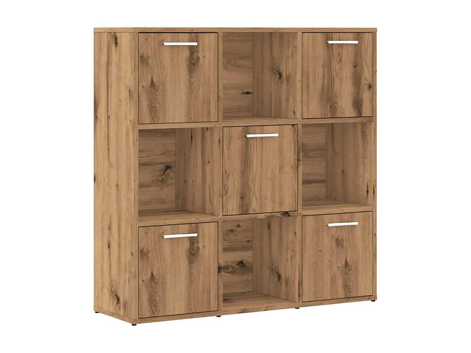 Libreria | Scaffale | Mobile di stoccaggio Rovere Artigianale 90x28x90 cm in Legno Multistrato