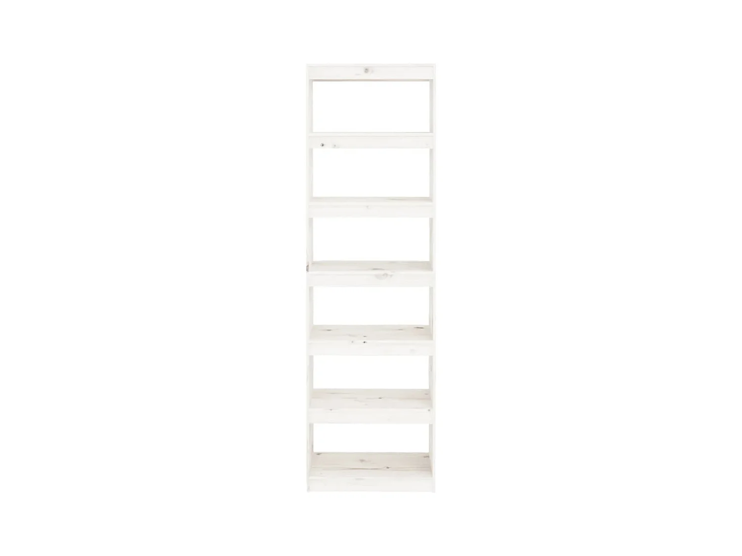 Libreria | Scaffale | Mobile di stoccaggio Divisorio Bianco 60x30x199,5 cm Legno Massello di Pino