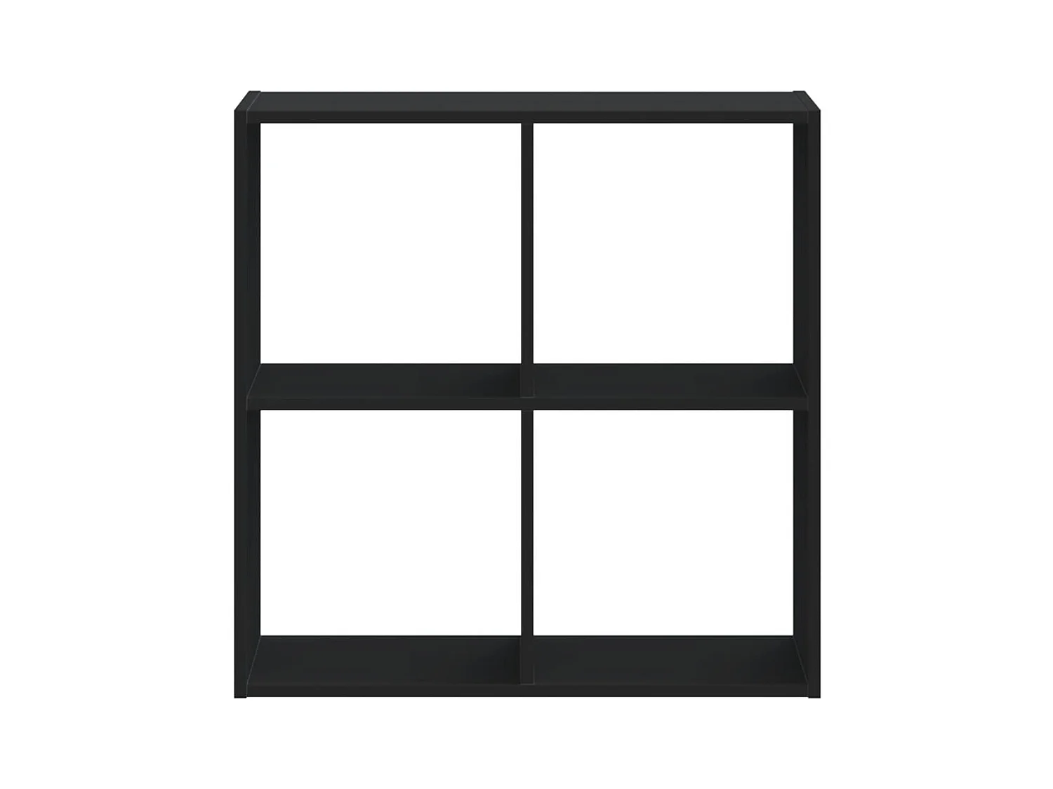 Libreria | Scaffale | Mobile di stoccaggio Nera 68,5x32x68,5 cm in Legno Multistrato