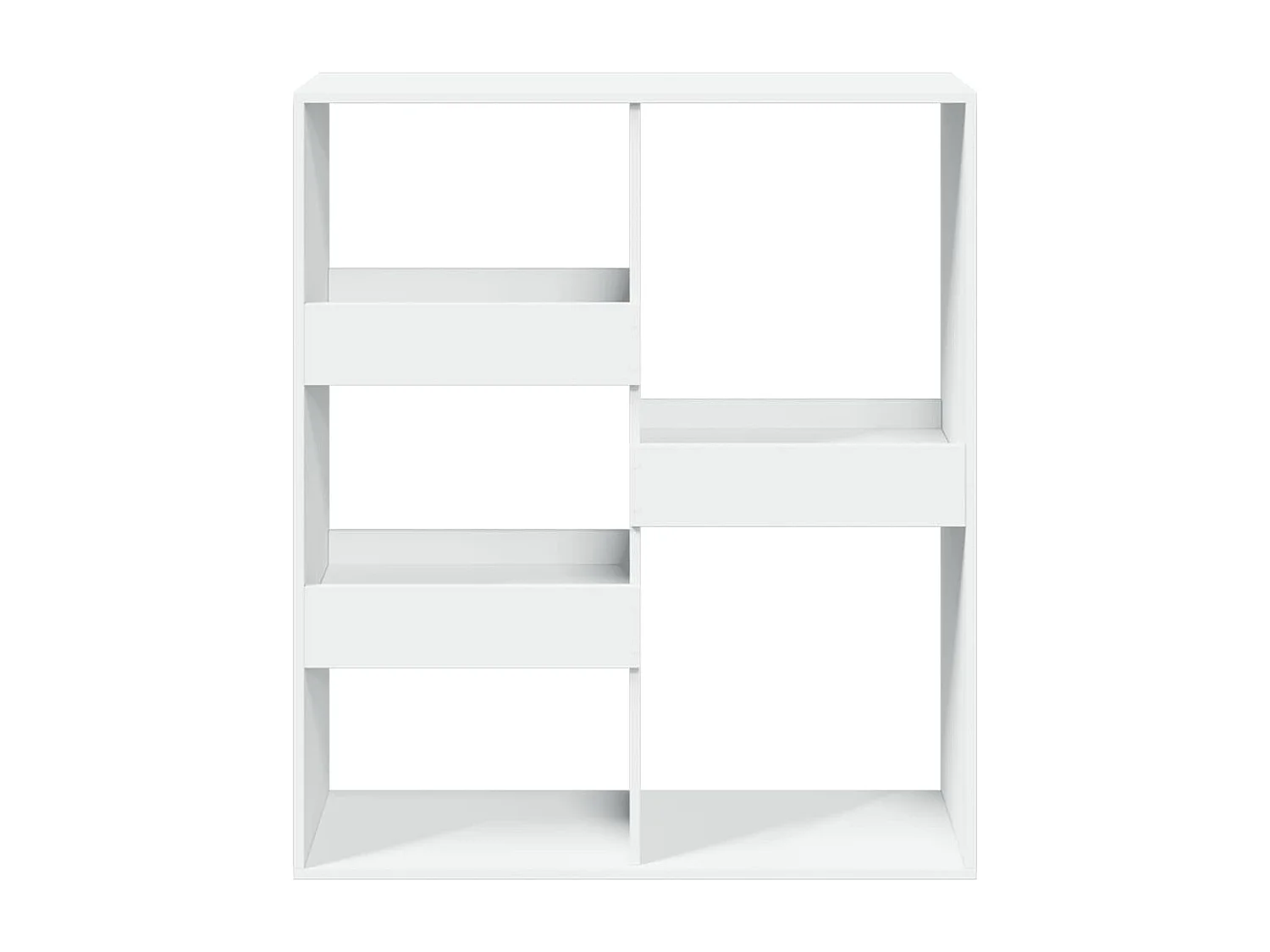Bibliothèque | Etagère de rangement | Meuble de rangement blanc 100x33x115 cm