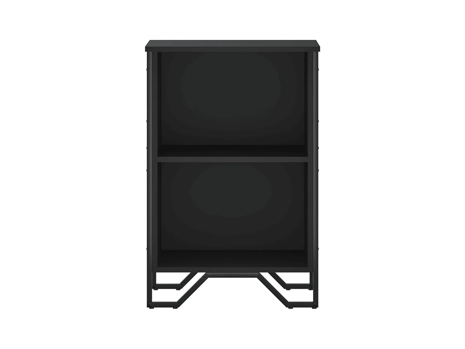 Libreria | Scaffale | Mobile di stoccaggio Nera 50x31x74,5 cm in Legno Multistrato