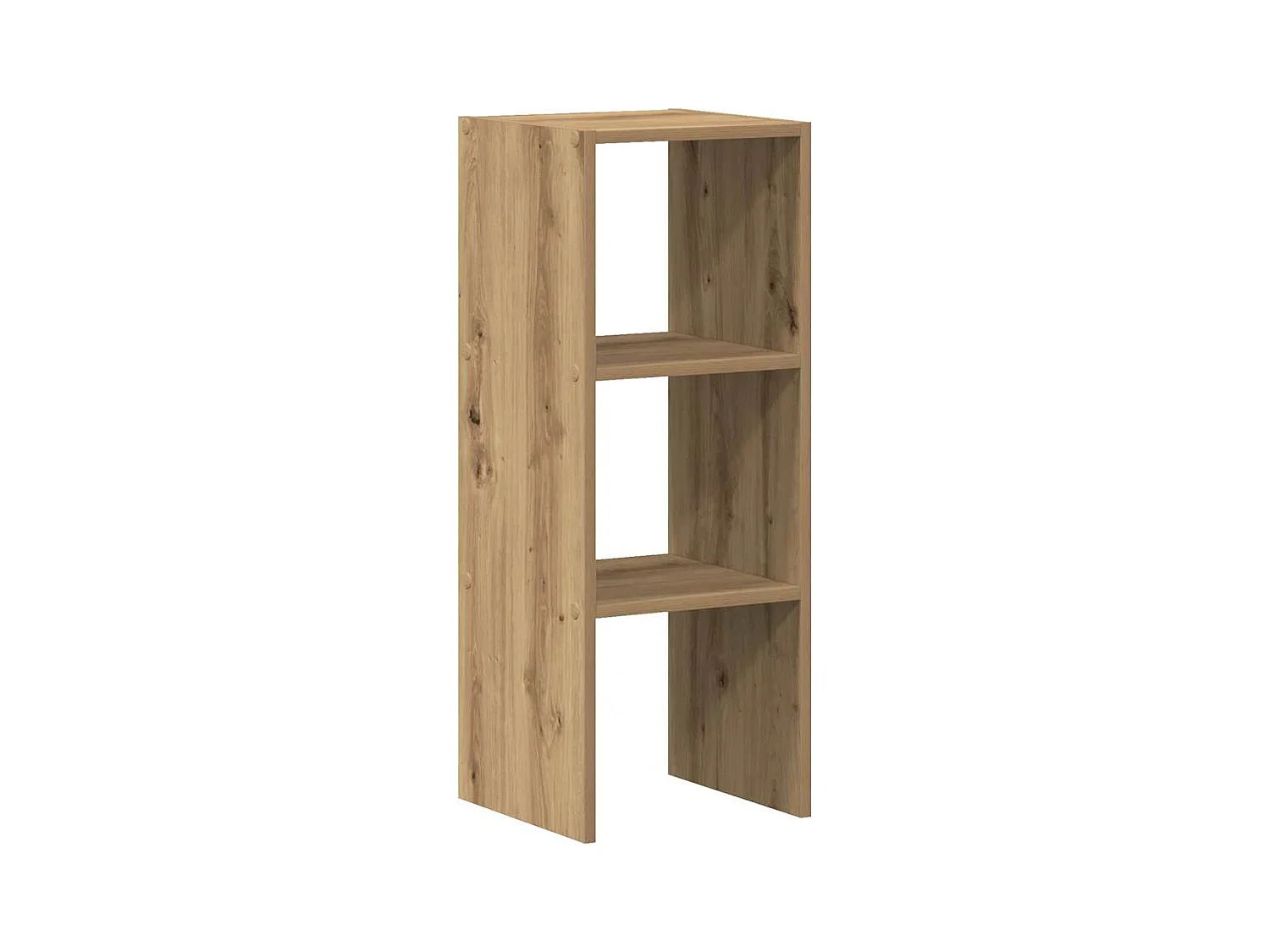 Bibliothèque | Etagère de rangement | Meuble de rangement empilable chêne artisanal bois d'ingénierie