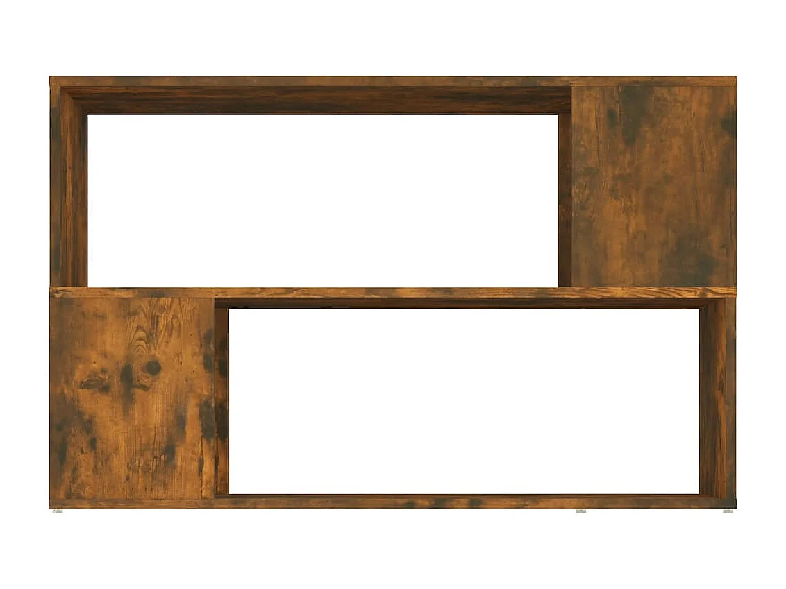 Bibliothèque | Etagère de rangement | Meuble de rangement Chêne fumé 100x24x63 cm Bois d'ingénierie