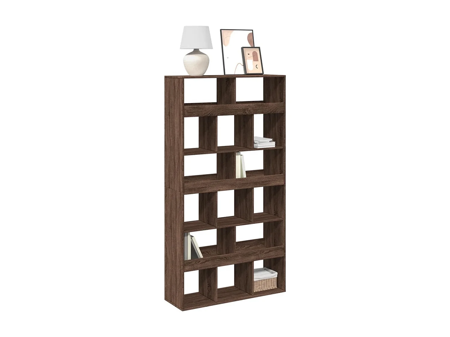 Bibliothèque | Etagère de rangement | Meuble de rangement chêne marron 100x33x187,5 cm bois d'ingénierie
