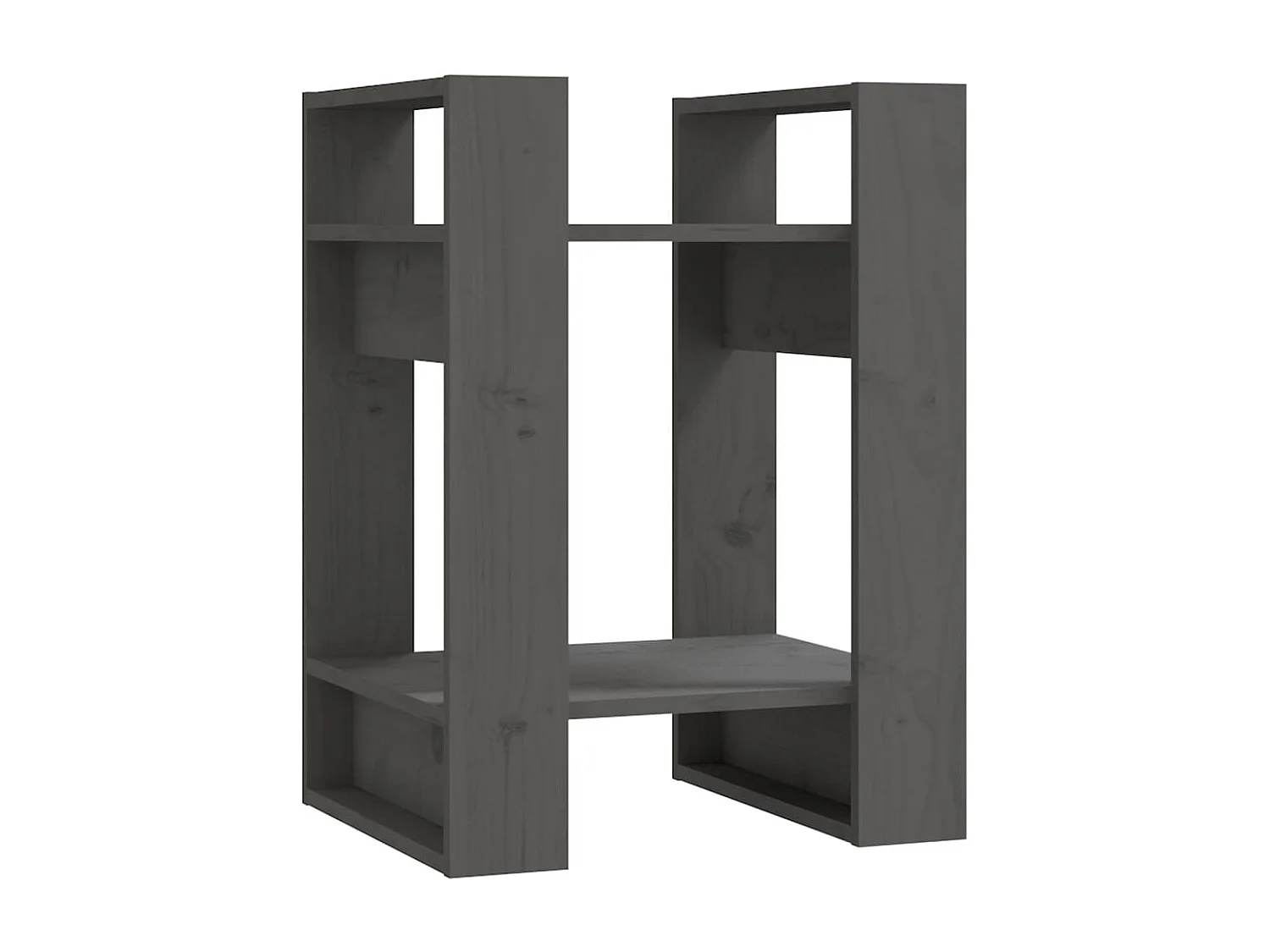 Bibliothèque | Etagère de rangement | Meuble de rangement Gris 41x35x57 cm Pin solide