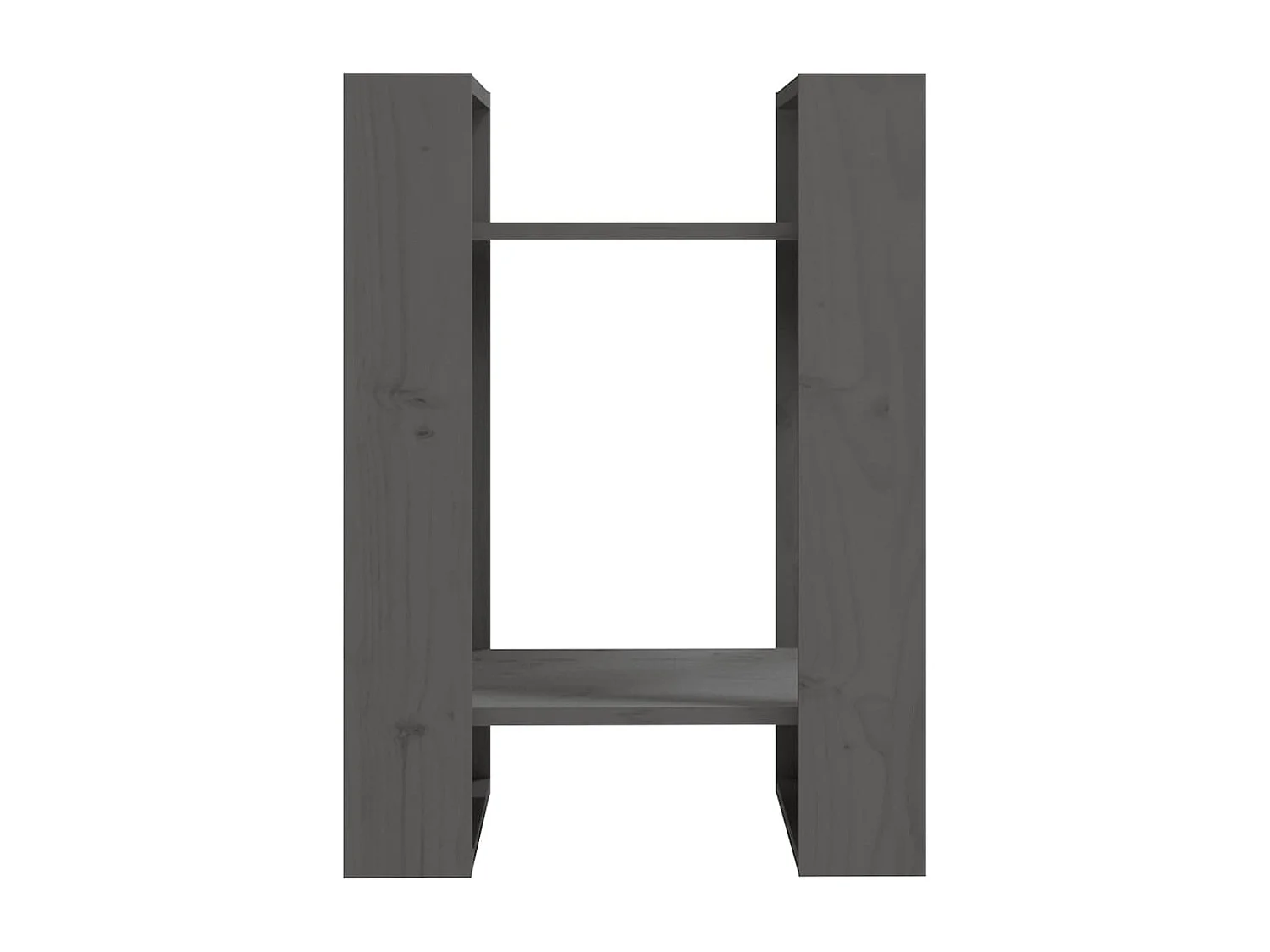 Bibliothèque | Etagère de rangement | Meuble de rangement Gris 41x35x57 cm Pin solide