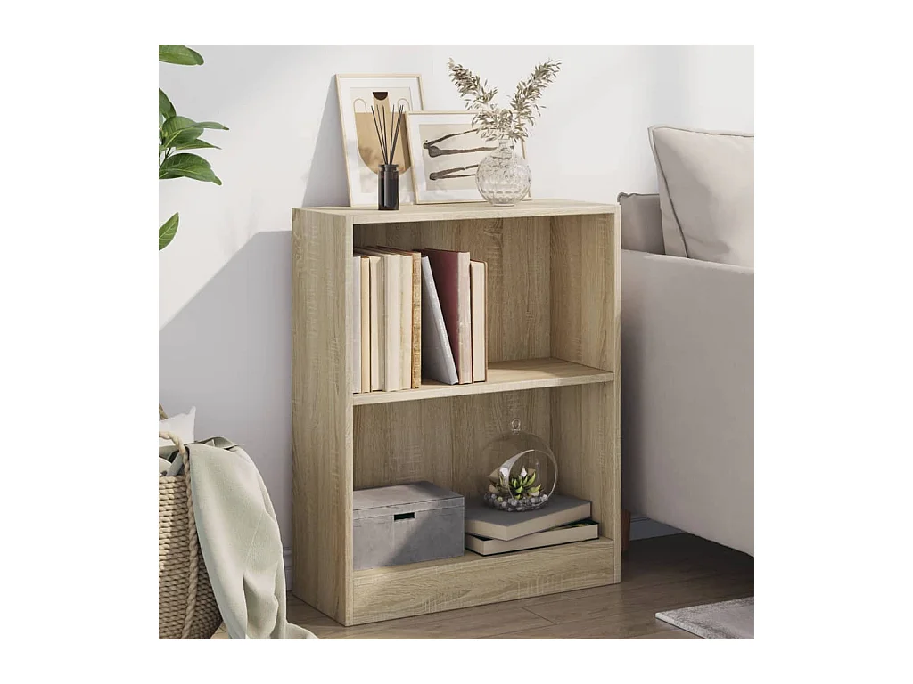 Bibliothèque | Etagère de rangement | Meuble de rangement Chêne sonoma 60x24x76 cm Bois d'ingénierie
