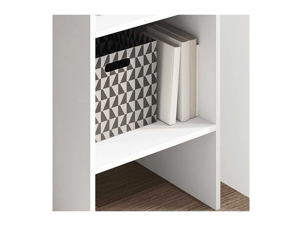 Bibliothèque | Etagère de rangement | Meuble de rangement Blanc 40x35x180 cm Bois d'ingénierie