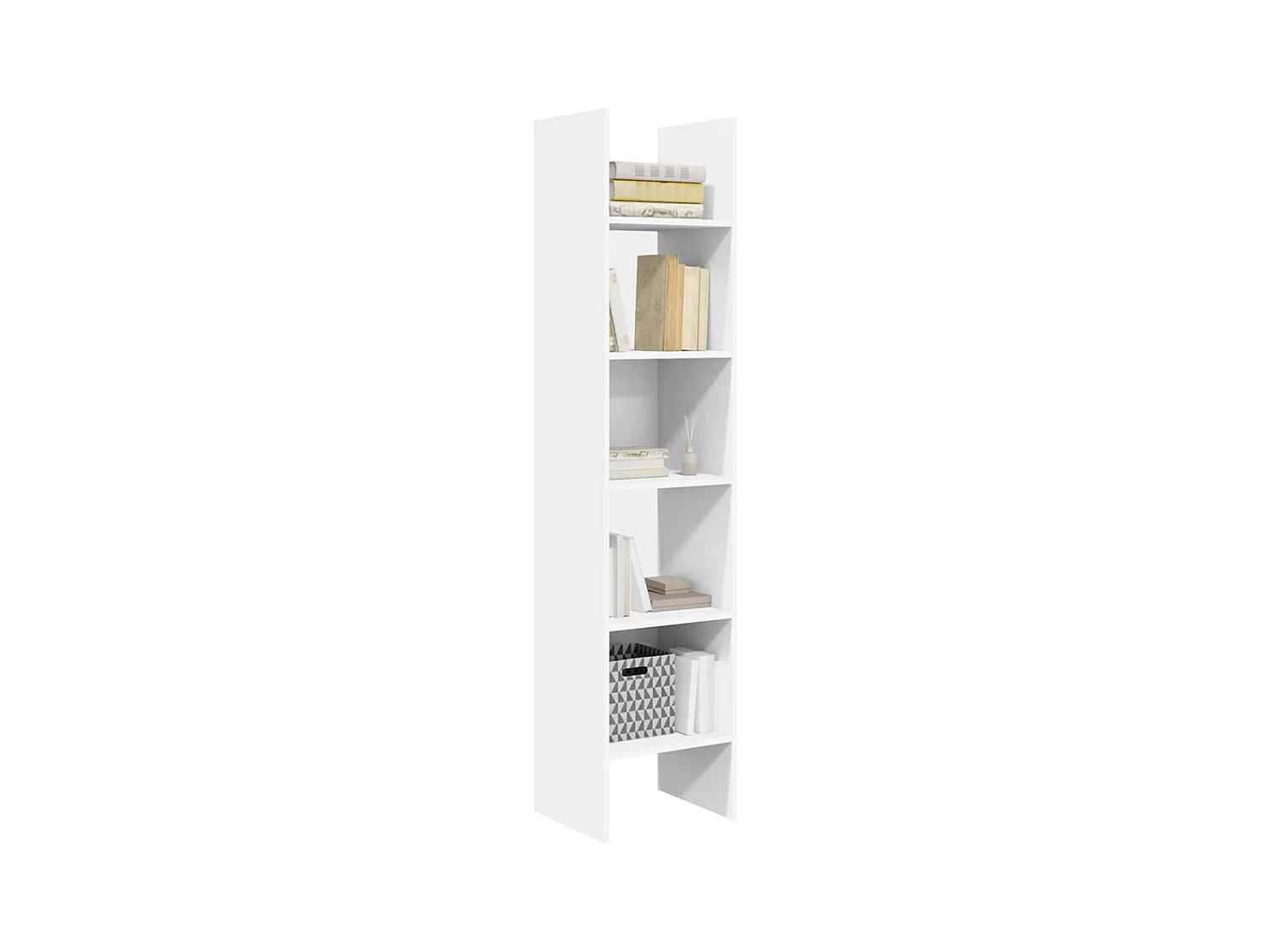 Bibliothèque | Etagère de rangement | Meuble de rangement Blanc 40x35x180 cm Bois d'ingénierie
