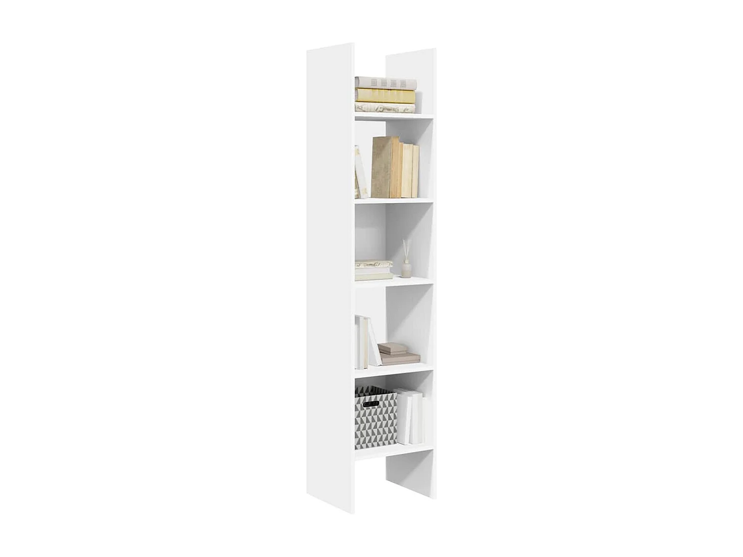Bibliothèque | Etagère de rangement | Meuble de rangement Blanc 40x35x180 cm Bois d'ingénierie