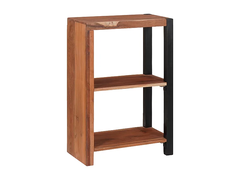 Bibliothèque | Etagère de rangement | Meuble de rangement 80 x 30 x 110 cm Bois d'Acacia Massif