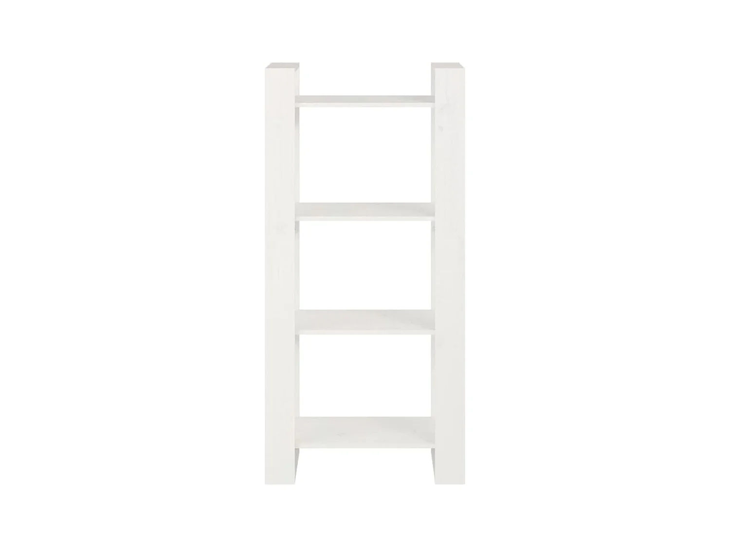 Libreria | Scaffale | Mobile di stoccaggio Divisorio Bianco 60x35x125 cm Legno Massello