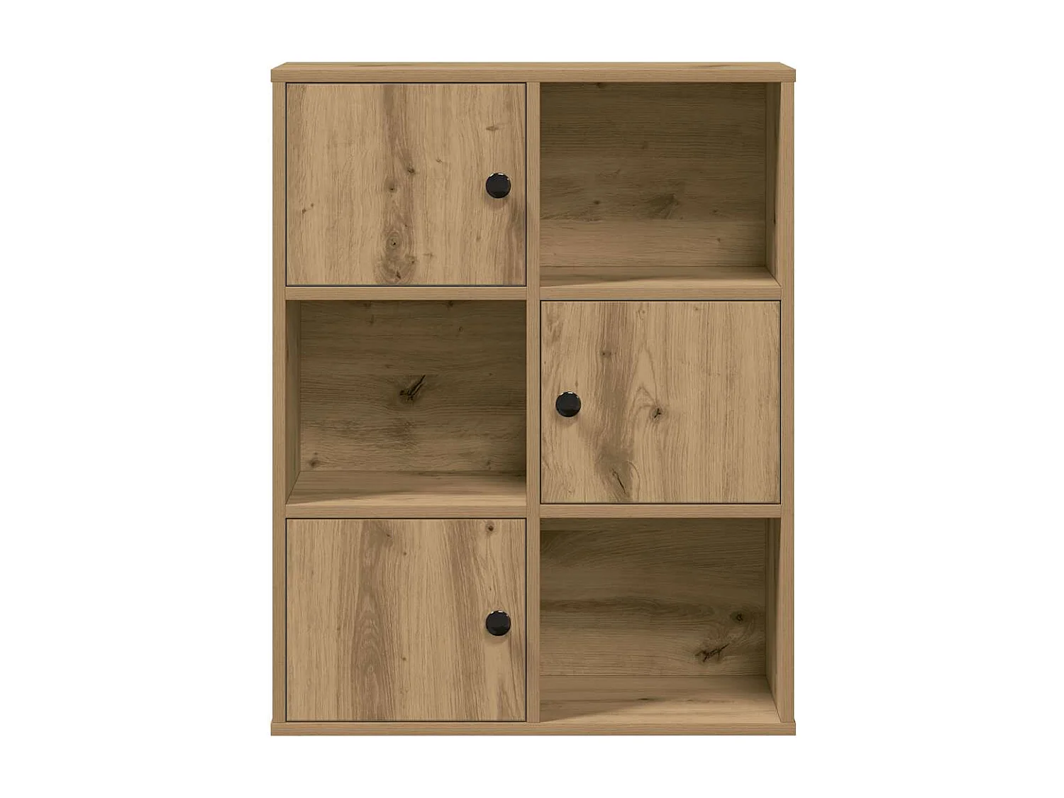 Libreria | Scaffale | Mobile di stoccaggio Rovere Artigianale 60x24x76,5 cm in Legno Multistrato