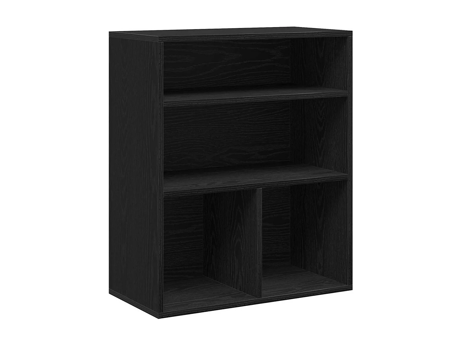 Libreria | Scaffale | Mobile di stoccaggio Nera 60x30x71,5 cm in Legno Multistrato