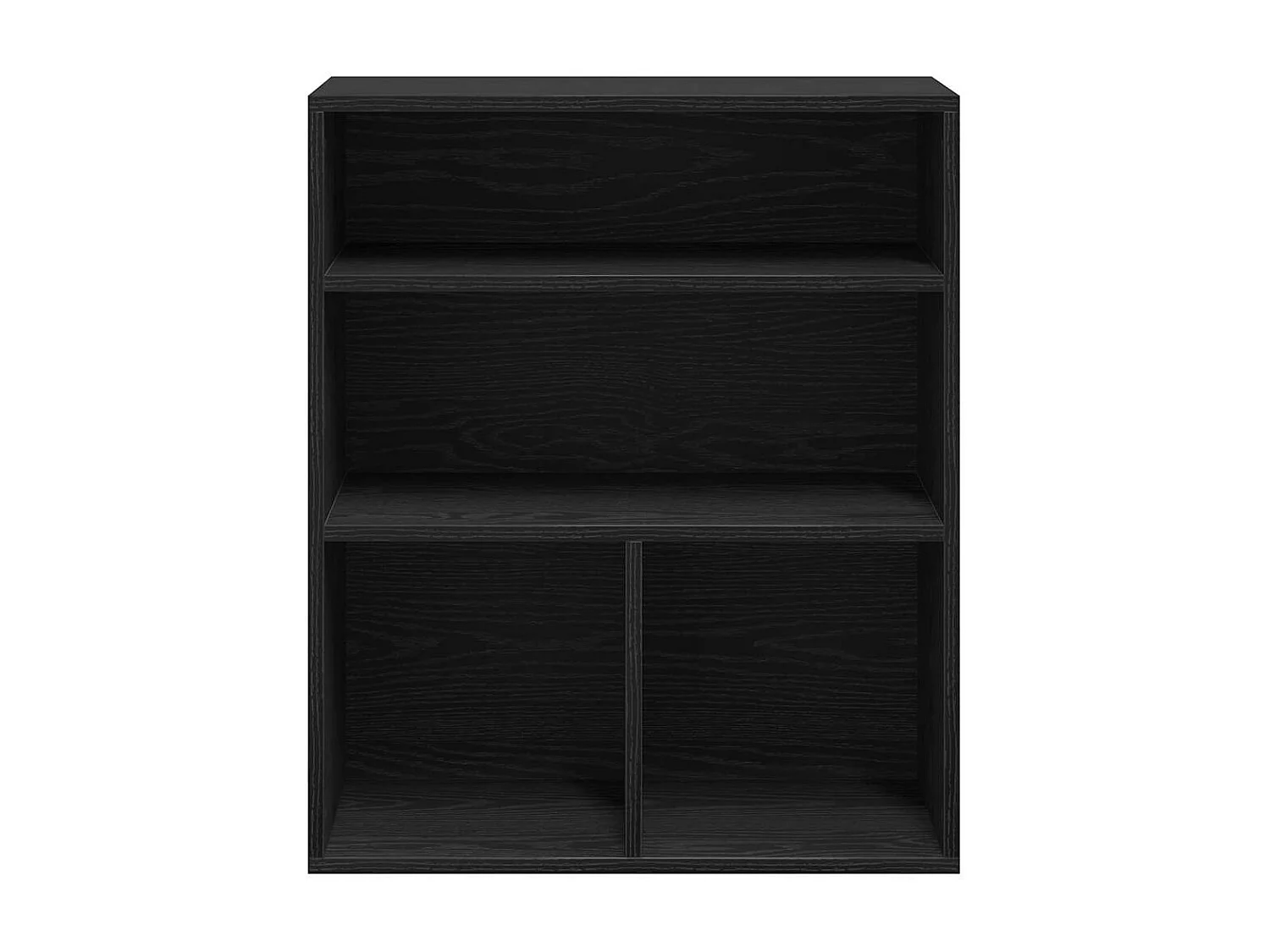 Libreria | Scaffale | Mobile di stoccaggio Nera 60x30x71,5 cm in Legno Multistrato