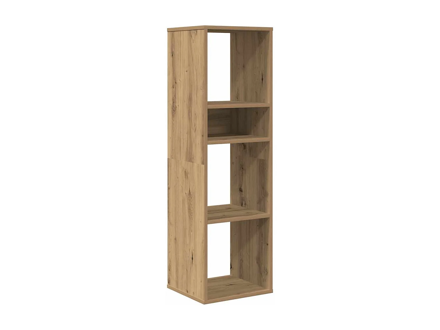 Bibliothèque | Etagère de rangement | Meuble de rangement chêne artisanal 34x31x112 cm bois d'ingénierie
