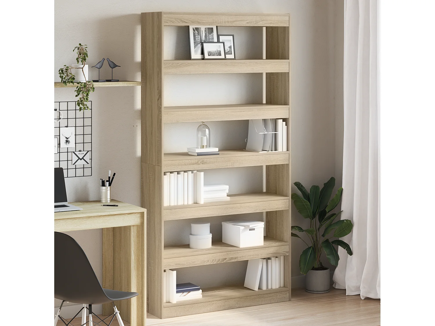 Libreria | Scaffale | Mobile di stoccaggio Quercia Sonoma Legno Ingegnerizzato 100 x 30 x 198 cm