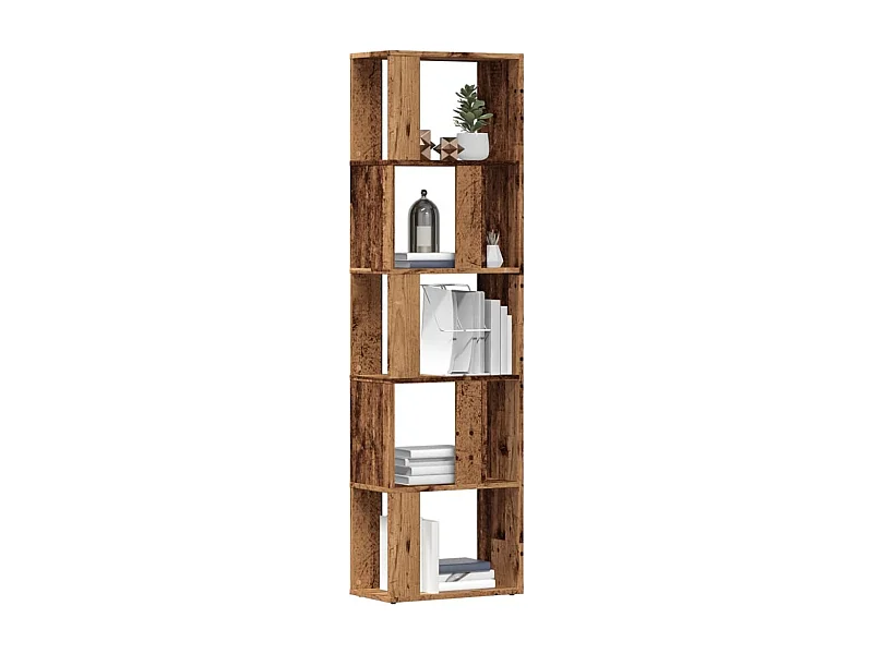 Bibliothèque | Etagère de rangement | Meuble de rangement vieux bois 45x24x159 cm bois d'ingénierie
