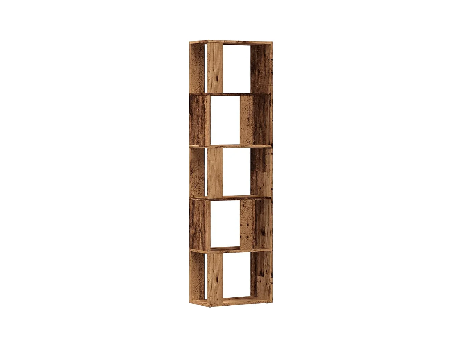 Bibliothèque | Etagère de rangement | Meuble de rangement vieux bois 45x24x159 cm bois d'ingénierie