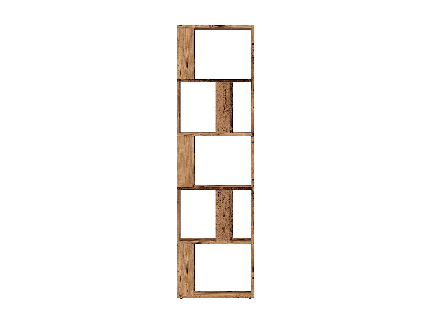 Libreria | Scaffale | Mobile di stoccaggio Legno Antico 45x24x159 cm in Legno Multistrato