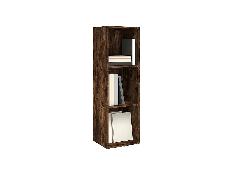 Bibliothèque Meuble TV | Etagère de rangement | Meuble de rangement chêne fumé 36x30x114cm bois d'ingénierie