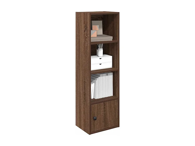 Libreria | Scaffale | Mobile di stoccaggio Rovere Marrone 31x24x102 cm in Legno Multistrato