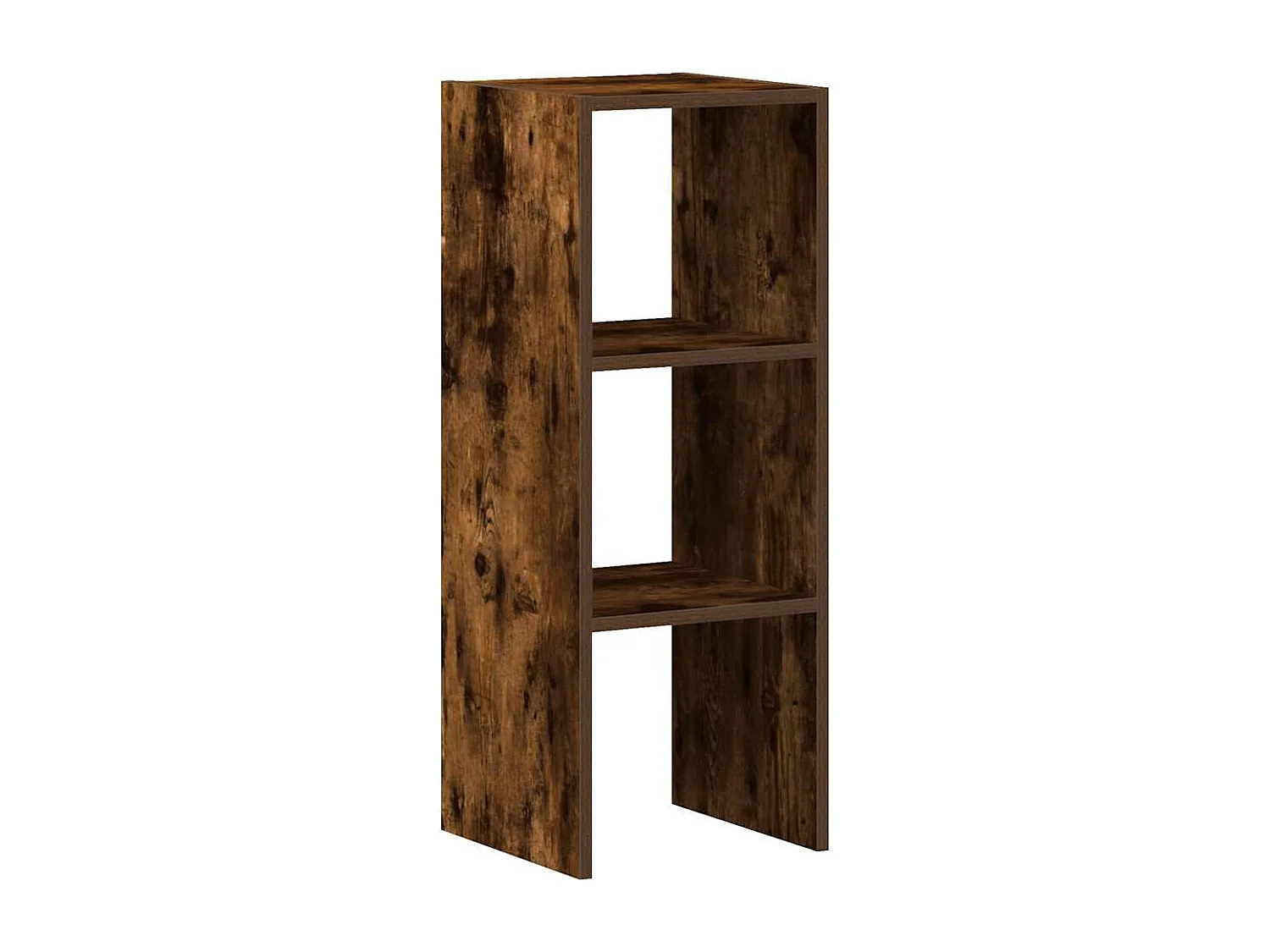 Libreria | Scaffale | Mobile di stoccaggio Impilabili Rovere Fumo 30x30x80 cm Legno Multistrato