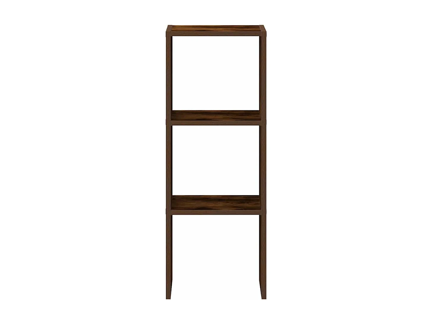 Libreria | Scaffale | Mobile di stoccaggio Impilabili Rovere Fumo 30x30x80 cm Legno Multistrato