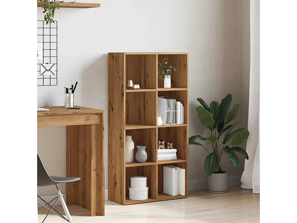 Libreria | Scaffale | Mobile di stoccaggio Rovere Artigianale 66x30x130 cm Legno Multistrato