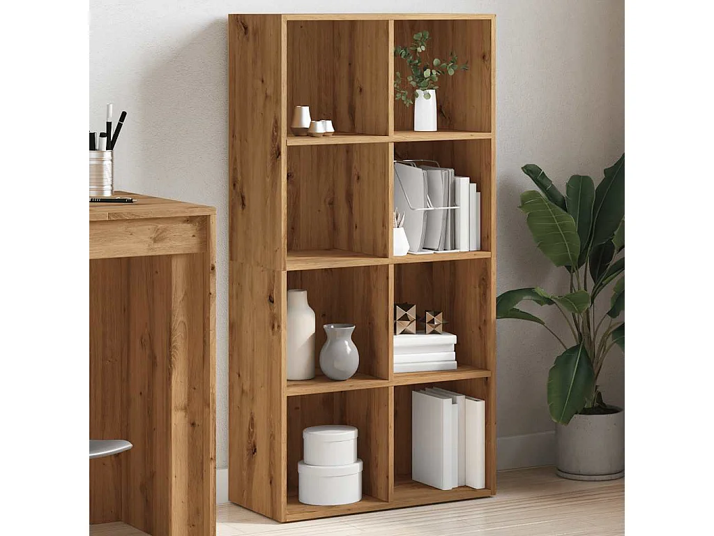 Libreria | Scaffale | Mobile di stoccaggio Rovere Artigianale 66x30x130 cm Legno Multistrato