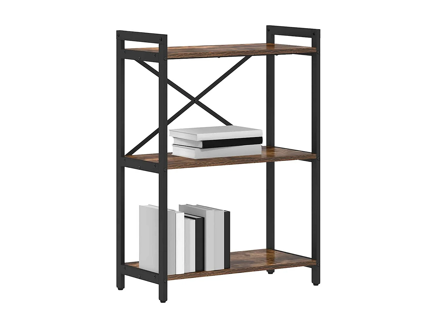 Libreria | Scaffale | Mobile di stoccaggio Rovere fumo 60 x 30 x 83 cm Legno multistrato