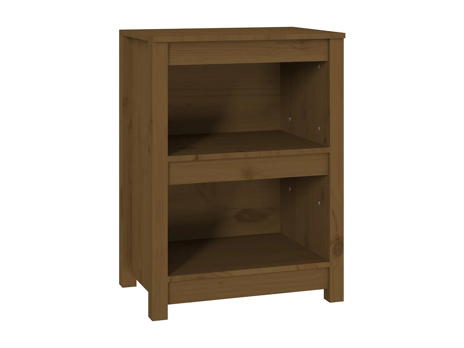 Libreria | Scaffale | Mobile di stoccaggio Marrone ambra 50x35x68 cm in Legno Massello di Pino