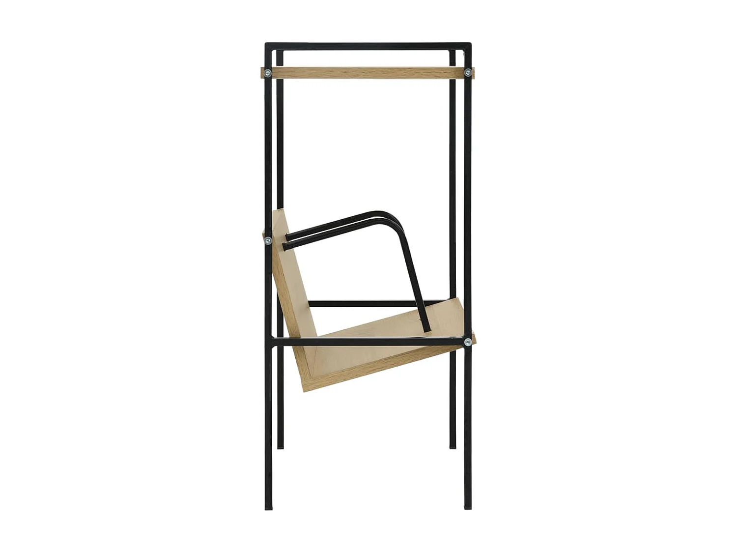 Bibliothèque | Etagère de rangement | Meuble de rangement 2 niveaux noir chêne 52x28x59 cm bois d'ingénierie