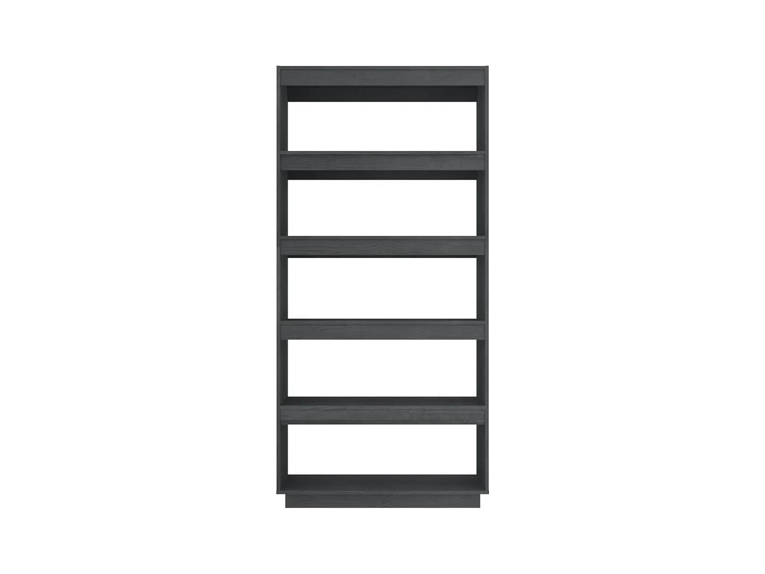 Bibliothèque | Etagère de rangement | Meuble de rangement Gris 80x35x167 cm Pin massif