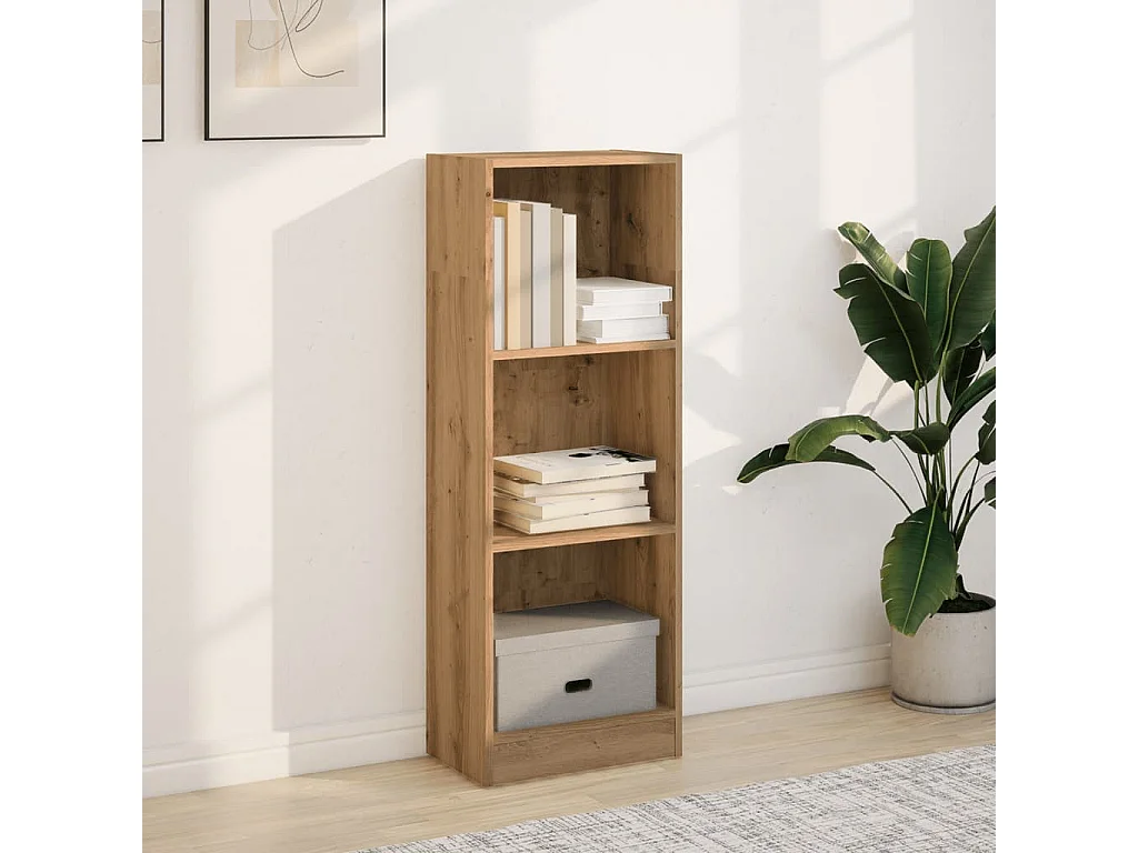 Libreria | Scaffale | Mobile di stoccaggio Rovere Artigianale 40x24x109 cm in Legno Multistrato