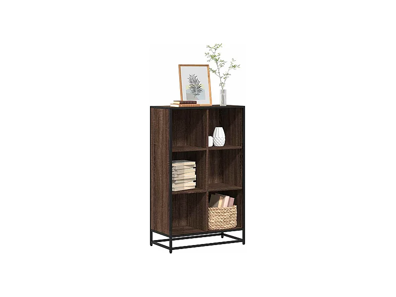 Bibliothèque | Etagère de rangement | Meuble de rangement chêne marron 65,5x33x107,5 cm bois d'ingénierie