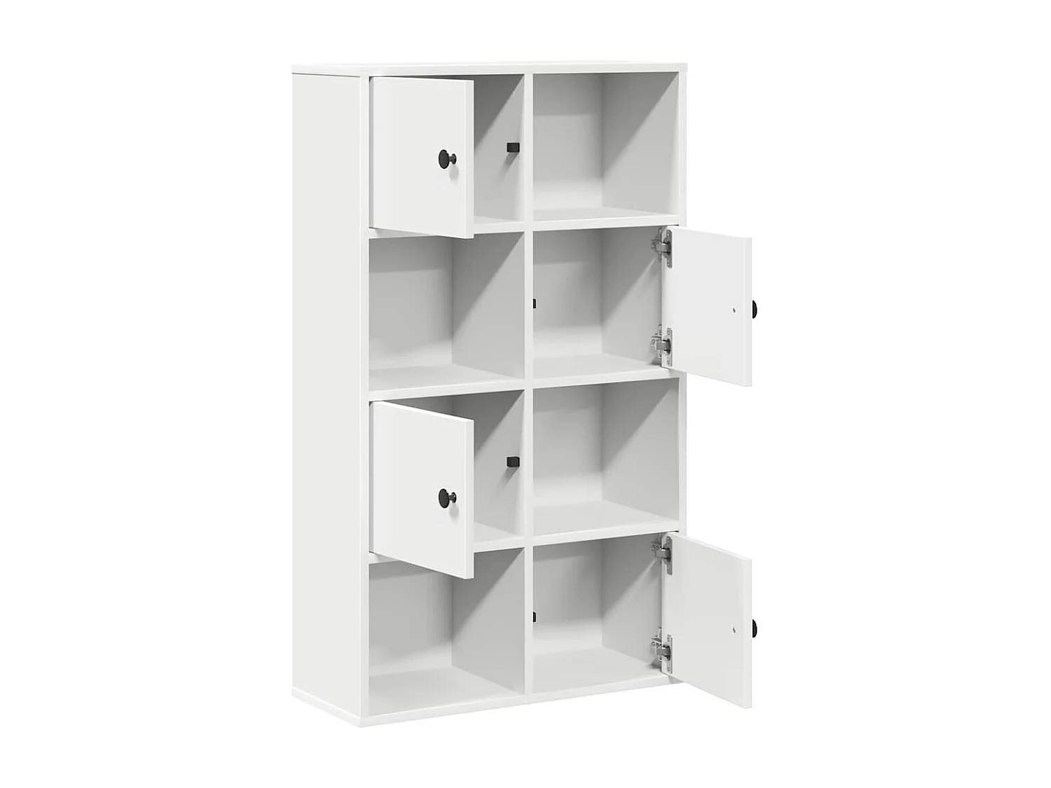 Bibliothèque | Etagère de rangement | Meuble de rangement blanc 60x24x101,5 cm bois d'ingénierie